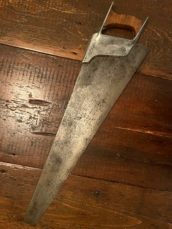 Henry Disston Mid-Century modern rip saw