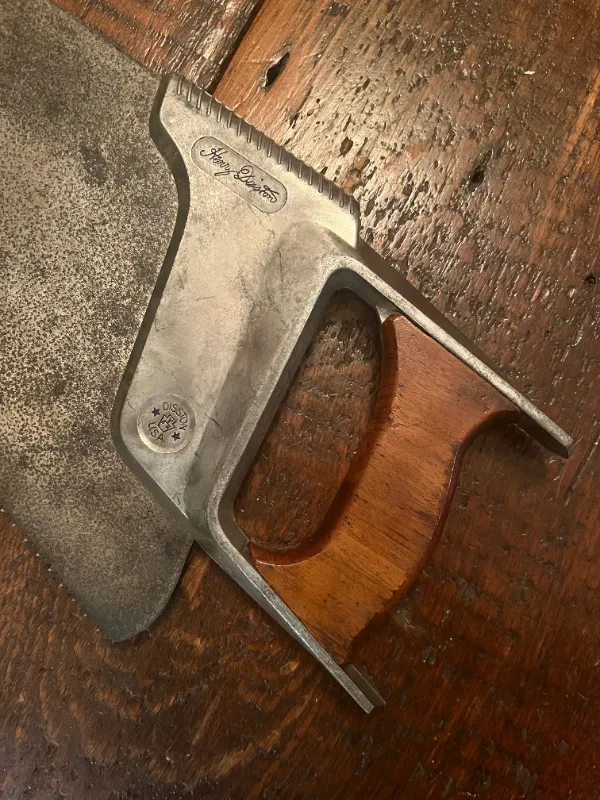Henry Disston Mid-Century modern rip saw, photo 2