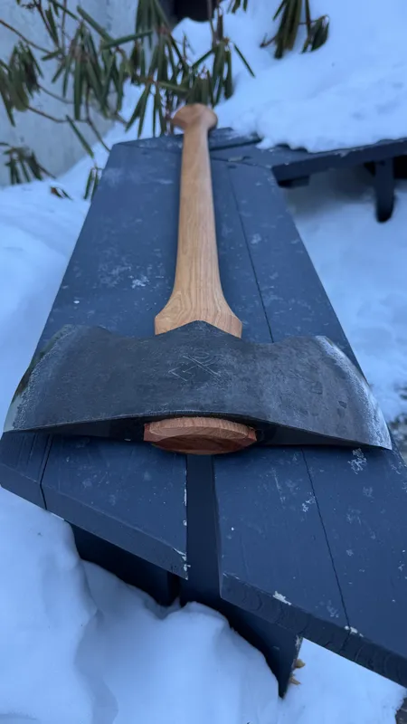 Conrad Blacksmithing Double Bit axe